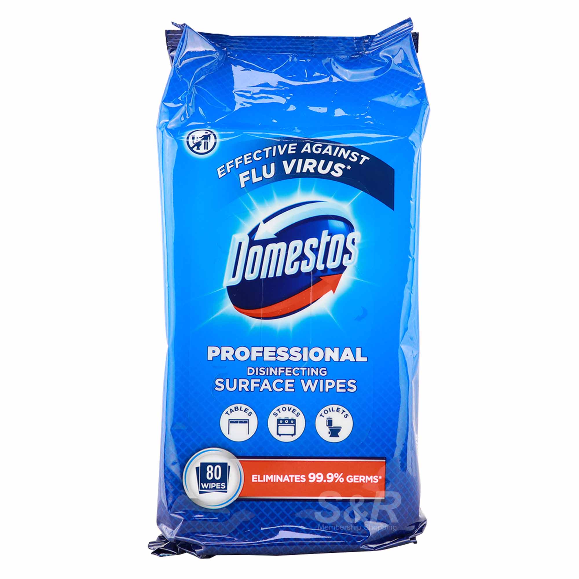 Domestos Professional Disinfecting Surface Wipes 80 Sheets 9046